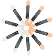 PLAFOPE 50Pcs Dual Sided Eye Shadow Sponge Applicator Portable Makeup Tool for Women for Blending Cosmetics Application Eye Shadow Palette Use