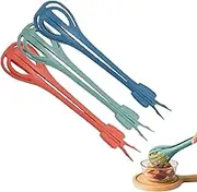 Multifunctional Egg Beater, 2 in 1 Food Clip & Egg Whisk, Handheld Egg Whisk Blender Bread Clip, for Cooking Salads, Mixing, Gripping Stirring, Baking (3-PCS B)