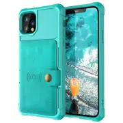 Green TPU Leather Case Cover For iPhone 12
