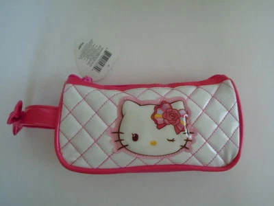 SUPER RARE CUTE SANRIO HELLO KITTY 2013 MAKE UP BAG, MONEY BAG,MULTI-PURPOSE BAG
