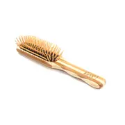 Medium Rectangular Paddle Bamboo Hairbrush - The Green Brush - Bass Brushes