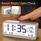 Digital Alarm Clock LED With Calendar Temperature Date Home Trip Bedside Clock