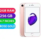 Apple iPhone 7 (256GB, Rose Gold) - Refurbished (Excellent)