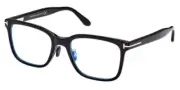 Tom Ford Eyeglasses TF5853 D-B 001 Black Unisex Round Glasses Frames 55-20-145