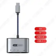 4-in-1 Card Reader Type C For SD&TF Data Transfer USB 3.0 USB-C Fast Charge 60W