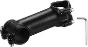 sourcing map 31.8mm Bike Stem 7 Degree 100mm Aluminum Alloy Bicycle Handlebar Stem with Hex Wrench for Mountain Road Bike BMX MTB Cycling, Black