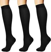 [ANZII] 3 Pairs of Compression Stockings Thrombosis Socks for Men and Women Sports, Medium, Flight, Travel, Pregnancy & Medical