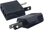 (5 Pack) AU 2-Pin Plug Adapter,Toptekits Australia Travel Plug Adapters from America Europe to Australia/New Zealand Outlet Adaptor (AU Black)