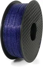 PLA Filament 1.75mm 3D Printer Filament with Glitter 1kg (2.2lbs) Spool Dimensional Accuracy +/- 0.02mm Shimmering 3D Printing Filament for Unique Finish,One Size, Blue