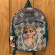 Disney Frozen Snow Queen Backpack and Lunch Box 5 Piece Set, Elsa School Bag