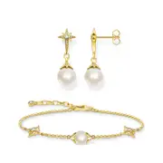 Buy Mother's Day Gold Pearl Jewellery Set by THOMAS SABO Australia online - THOMAS SABO Australia