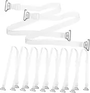 [TENDYCOCO] 20pcs Transparent Bra Straps Decor Hooks Women Clear Bra Extender Underwear Accessories Women Shoulder Straps Anti-skid Bra Straps Bra Strap Extensions Elastic Bra Straps Tpu