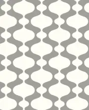A-Street Prints by Brewster 2782-24540 Emilio Grey Retro Wallpaper Grey