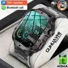 Men Bluetooth Call 420 MAh Sport Waterproof Heartrate Blood Oxygen SmartWatch