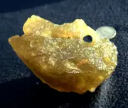 Libyan Desert Glass Meteorite Tektite impact specimen( 1025 crt) Natural Hole