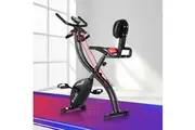 Everfit Folding Exercise Bike Magnetic X-Bike Indoor Cycling Resistance Rope
