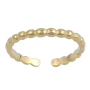 Gold Plated Nugget .925 Sterling Silver Toe Ring