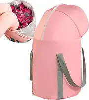 Foot Soaking Bucket | Foldable Foot Bath Basin Feet Soaking Tub with Knee Cover | Pedicure Foot Spa Tub Bag, Portable Foot Bucket for Travel, Outdoor, Laundry Use