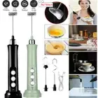 Electric Milk Frother Handheld 3 Speeds Coffee Whisk Foam Maker USB Rechargeable
