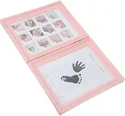 Baby Handprint and Footprint Kit for Baby Shower Baby Growth Process Recording Photo Frame Personalized Baby Set
