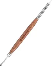 WOONEKY Versatile Gel Mixing Scraping Embossing Tool for Beginners Professionals Light Brown Nail Drawing Pens for Salon Home Use