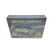 Game Gallery Deluxe Casino Set - Craps, Blackjack, Poker - New Sealed