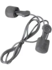 E-A-R Pistonz Corded Earplugs, Polyurethane Foam, Silver