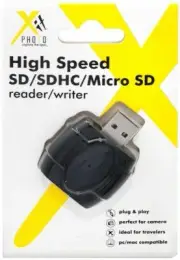 XIT High Speed Secure Digital USB /SDHC/Micro SD Card Reader/Writer NEW