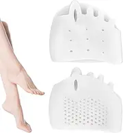 Silicone Toe Splitter | Five-Hole Foot Finger Spacers,Soft and Smooth Five-Hole Fixator for Travel, Business Trip, Home, Gym