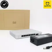 Cisco Meraki MS120-8LP 67W PoE+ Gigabit Ethernet Switch, UNCLAIMED 1Y-Warranty