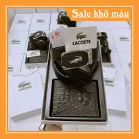 在飛比找蝦皮購物優惠-Combo lacoste 錢包腰帶 ️ 男士皮帶, 高品質