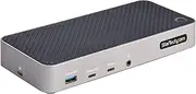 StarTech.com USB-C Triple Monitor Docking Station - HDMI/DP Triple 4k USB C Dock - 5X USB Hub - GbE - 100W PD - Universal Multi Monitor Docking Station - Thunderbolt 3/4 Compatible (116U-USBC-DOCK)