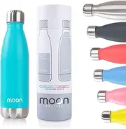 Insulated Flask That Lasts Forever - Stainless Steel Drink Bottle, Reusable Metal Water Bottle, 24hr Cold, 12hr Hot, Double Walled Vacuum Flasks, Australian Company (500ml, Aqua Green)