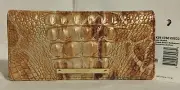 Brahmin Melbourne ADY Slim Bifold Wallet CAMEL SAFARI Brown Gold Giraffe NWT