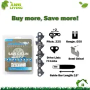 Chainsaw Chain 0.325" 0.050" 74DL Semi Chisel For 18" Stihl MS280 MS290 MS291