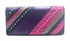MIMCO DIAGONAL STRIPED LADY LEATHER WALLET IN DRK SCH MERCURY BLACK BNWT RRP$169