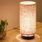 Table Lamp Bedside Nightstand Lamp Simple Desk Lamp Fabric Wooden Table La