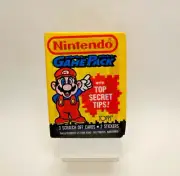Nintendo Game Pack 1989 Topps Trading Cards Unopened Pack, Scratch Offs/Stickers