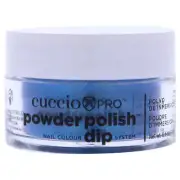 Pro Powder Polish Nail Colour Dip System - Blue With Pink Glitter by Cuccio C...