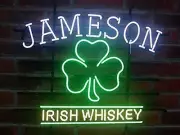 Jameson Irish Whiskey Neon Sign 20"x16" Lamp Bar Light Glass Beer Pub Decor Gift