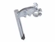 UNIQUE! 108MM LONG LOWRIDER STEEL WING STEM 21.1MM IN CHROME.