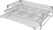 Unidanho Jerky Racks for Traeger Pro 575 22 34 Pit Boss More Barrel Pellet Grill Smoker Parts 3 Tiered Folding Barbecue Grilling Rack Stainless Steel Cooling Seasoning Smoking Warming BBQ Accessories