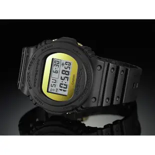 【CASIO 卡西歐】G-SHOCK 35周年 MIRROR DW-5700 經典王者手錶-鏡面金 畢業禮物(DW-5700BBMB-1)