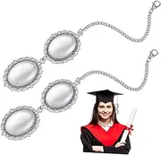 GRIRIW Unique DIY Photo Frame Pendant Alloy Photo Frame DIY Pendant Graduation Accessories