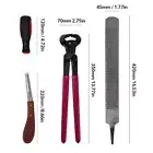 4PCS Horse Farrier Hoof Nipper Trim Shoeing File Rasp Handle Hoof Cutter Tool H✈