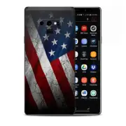 Skins Decal Wrap for Samsung Note 9 - American Flag distressed wave