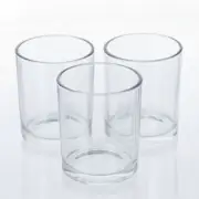 3-Piece Clear Cup/Jar 4oz 120ml for Candle Making Supplies DIY - NEW/Bulk Saving