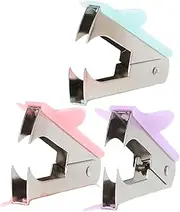 COHEALI 3 Pcs Staple Remover Stylish Color Tools for Students Home and Office Use Portable Staple Pullers for Easy Stapling and Removal