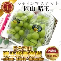 在飛比找momo購物網優惠-【WANG 蔬果】日本岡山縣晴王麝香葡萄2房禮盒x1盒(55