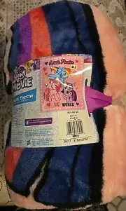 MY LITTLE PONY Plush Throw blanket 50x60 - New